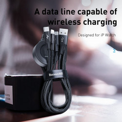 Кабель BASEUS Combo Micro USB / Lightning / Type-C / Apple Watch Star Ring Series |1.2M, 3.5A|
