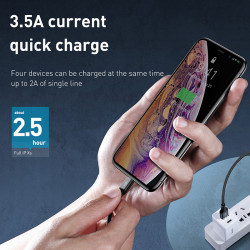 Кабель BASEUS Combo Micro USB / Lightning / Type-C / Apple Watch Star Ring Series |1.2M, 3.5A|