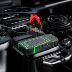 Пусковий пристрій (бустер) для авто HOCO QS1 Spring Car emergency start-up power bank 600A (10000mAh)