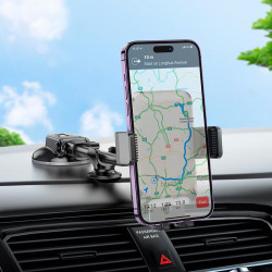 Тримач Hoco Rock Push-type Car holder H27 (center console)