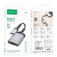 Перехідник HOCO 2-in-1 Card reader iP UA25