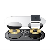 Зарядка QI BASEUS Simple 2in1 Wireless Charger 18w Max For Phones + Pods (WXJK-01)