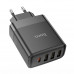 Адаптер мережевий Hoco Intelligent four-port C127A |3USB/1TypeC, 45W/3A, PD/QC|