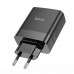 Адаптер мережевий Hoco Intelligent four-port C127A |3USB/1TypeC, 45W/3A, PD/QC|