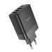 Адаптер мережевий Hoco Intelligent four-port C127A |3USB/1TypeC, 45W/3A, PD/QC|