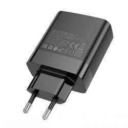 Адаптер мережевий Hoco Intelligent four-port C127A |3USB/1TypeC, 45W/3A, PD/QC|
