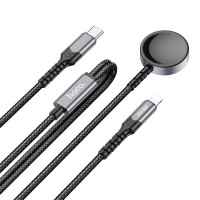 Зарядка Apple Watch HOCO 2-in-1 charging cable iP + iWatch CW54 |1.2m, PD20W, 2.5W Watch|
