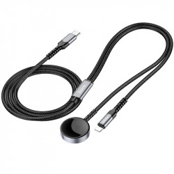 Зарядка Apple Watch HOCO 2-in-1 charging cable iP + iWatch CW54 |1.2m, PD20W, 2.5W Watch|
