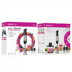 Ручний блендер HOCO 6-in-1 handheld blender HE31 |1000W, 5 mode, 500+600ml cap|