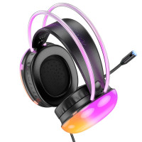 Навушники Hoco rich channel gaming headphones RGB W109 Plus |USB7.1, 2m|