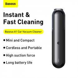 Автомобільний пилосос BASEUS Car Vacuum Cleaner Dark Space A1 |25min, 4000Pa| (VCAQ010002)