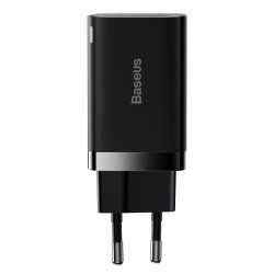 Адаптер мережевий BASEUS Super si Pro Quick Charge |1USB/1Type-C, 30W/3A, PD/QC| (CCSUPP-E02)