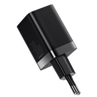 Адаптер мережевий BASEUS Super si Pro Quick Charge |1USB/1Type-C, 30W/3A, PD/QC| (CCSUPP-E02)