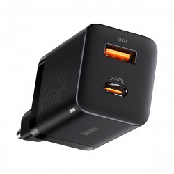 Адаптер мережевий BASEUS Super si Pro Quick Charge |1USB/1Type-C, 30W/3A, PD/QC| (CCSUPP-E02)