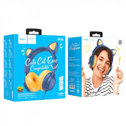 Навушники Hoco Cat ear headphones with mic W36 |Hi-Fi|