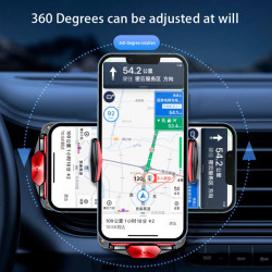 Тримач Auto open-close Transparent Wireless Charger XYJ A6 |15W, RGB|