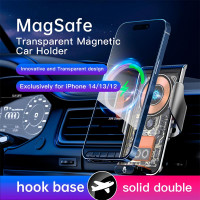 Тримач Auto open-close Transparent Wireless Charger XYJ L9 |15W, RGB|