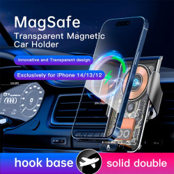 Тримач Auto open-close Transparent Wireless Charger XYJ L9 |15W, RGB|