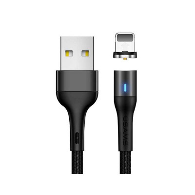 Кабель Usams Lightning Aluminum Alloy Магнітний US - Sj336 U29 |2m, 2.1A|