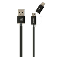 Кабель combo Micro USB + Lightning REMAX Aurora RC-020t