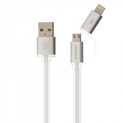 Кабель combo Micro USB + Lightning REMAX Aurora RC-020t