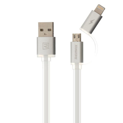 Кабель combo Micro USB + Lightning REMAX Aurora RC-020t