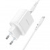 Адаптер мережевий BOROFONE Type-C to Type-C cable Reacher dual Port charger set BN9 |2Type-C, 35W/3A, PD/QC|