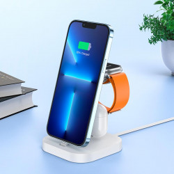 Зарядка Qi HOCO Graceful 3-in-1 charger CW43 |2.1A, 2.5/5W|