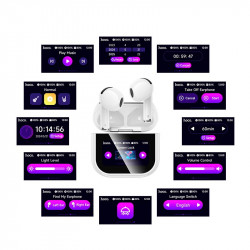 Навушники HOCO Sparkle true wireless touch screen BT headset EW82 |BT5.4, 30/300mAh, 4h|