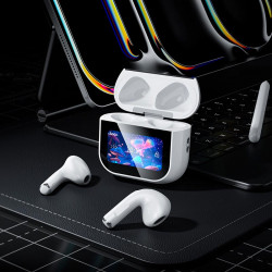 Навушники HOCO Sparkle true wireless touch screen BT headset EW82 |BT5.4, 30/300mAh, 4h|