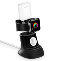 Підставка для зарядки USAMS 2in1 Silicon Charging Holder For Apple Watch And AirPods US-ZJ051