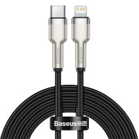 Кабель BASEUS Type-C to Lightning Cafule Series Metal Data Cable |2M, 20W, PD| (CATLJK-B02)