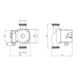 Насос циркуляційний Forwater GPD/UPS 25/8-180 (Grundfos) Насос циркуляційний Forwater GPD/UPS 25/8-180 (Grundfos)