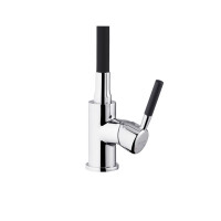 Комплект кухонна мийка Kroner Derby-5843HM Brush + cушарка для посуду Kroner Matte-SCH4333-2 + змішувач Kuche-C132BLK + дозатор Spender-016