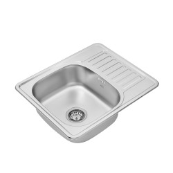 Кухонна мийка Kroner KRP Satin - 5848 (0.8 мм)