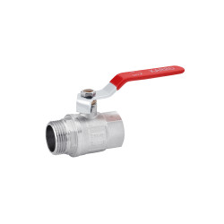 Кран кульовий Karro "Standart+" 1" ВЗ PN40 ручка, нікельований