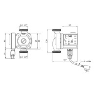 Насос циркуляційний Pumpman Star 25/60/130 Нmax 6м Qmax 55куб.м 45 Вт Насос циркуляційний Pumpman Star 25/60/130 Нmax 6м Qmax 55куб.м 45 Вт