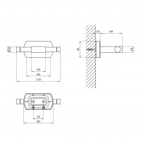 Тримач для рушників Kroner KRM Graz - C95601 Тримач для рушників Kroner KRM Graz - C95601