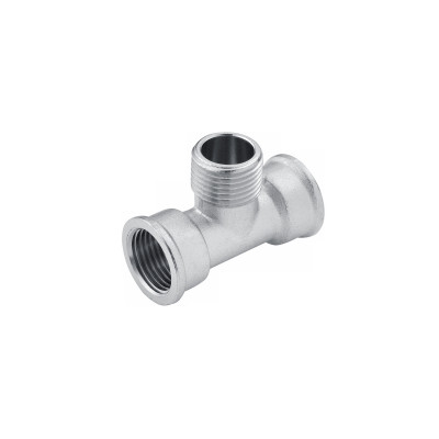 Трійник Karro 1/2" ВЗВ нікельований KR-3213 Трійник Karro 1/2" ВЗВ нікельований KR-3213