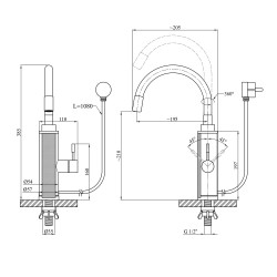 Проточний водонагрівач Kroner KRP Volt - ESG087RSS з дисплеєм Проточний водонагрівач Kroner KRP Volt - ESG087RSS з дисплеєм