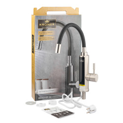 Проточний водонагрівач Kroner KRP Volt - ESG087RSS з дисплеєм Проточний водонагрівач Kroner KRP Volt - ESG087RSS з дисплеєм