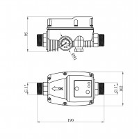 Реле тиску електронне із захистом від сухого ходу Forwater HS 15 Реле тиску електронне із захистом від сухого ходу Forwater HS 15