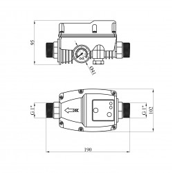 Реле тиску електронне із захистом від сухого ходу Forwater HS 15 Реле тиску електронне із захистом від сухого ходу Forwater HS 15