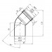 Коліно для внутрішньої каналізації Baux 50х45°