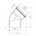 Коліно для внутрішньої каналізації Baux 110х45°