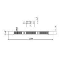 Шланг зливний для пральної машини Kroner KRP - DR200 200 см Шланг зливний для пральної машини Kroner KRP - DR200 200 см