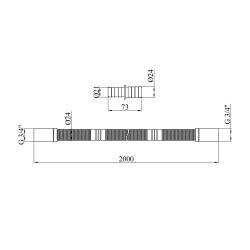 Шланг зливний для пральної машини Kroner KRP - DR200 200 см Шланг зливний для пральної машини Kroner KRP - DR200 200 см