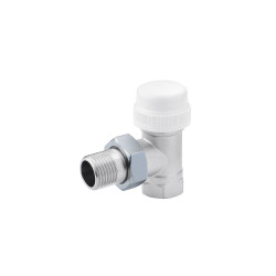 Кран термостатичний кутовий Karro 1/2" ВЗ нікельований KR-2015