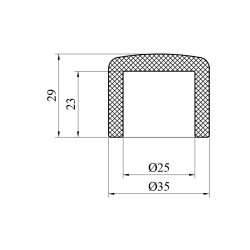 Заглушка PPR Baux 25 мм Заглушка PPR Baux 25 мм