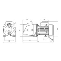 Насос поверхневий Grandwater JSW 15M 1,5 кВт Насос поверхневий Grandwater JSW 15M 1,5 кВт